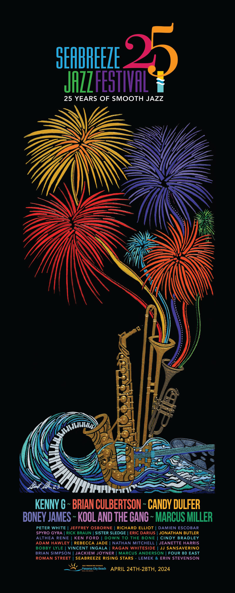 2024 Poster Seabreeze Jazz Festival Official Merchandise